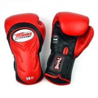 Twins Red-Black Deluxe Sparring Gloves